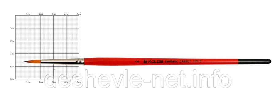 Синтетика кругла, Carrot 1097R, No2, к.р. пензель KOLOS, фото 1