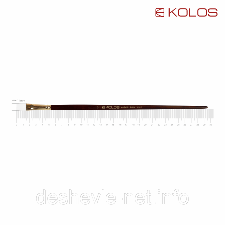 Синтетика плоска, Snow 1098F, No10, д.р. пензель KOLOS