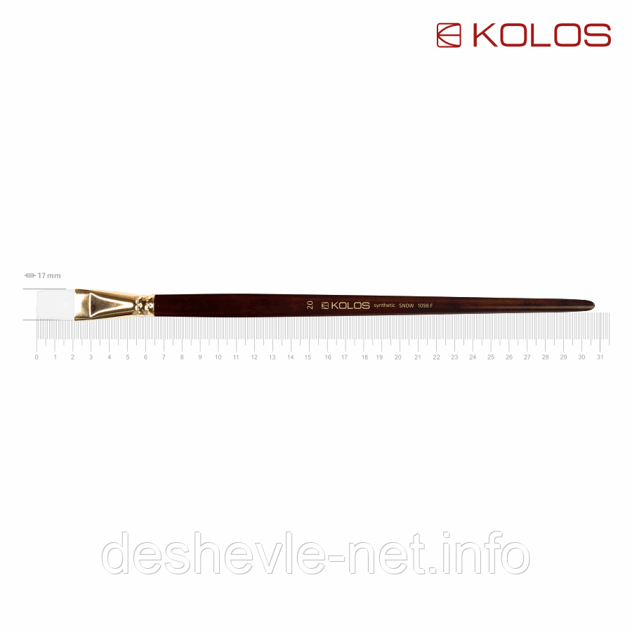 Синтетика плоска, Snow 1098F, No20, д.р. пензель KOLOS