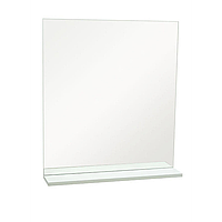Зеркало Хаст Омега  800х700, белое з полочкой
