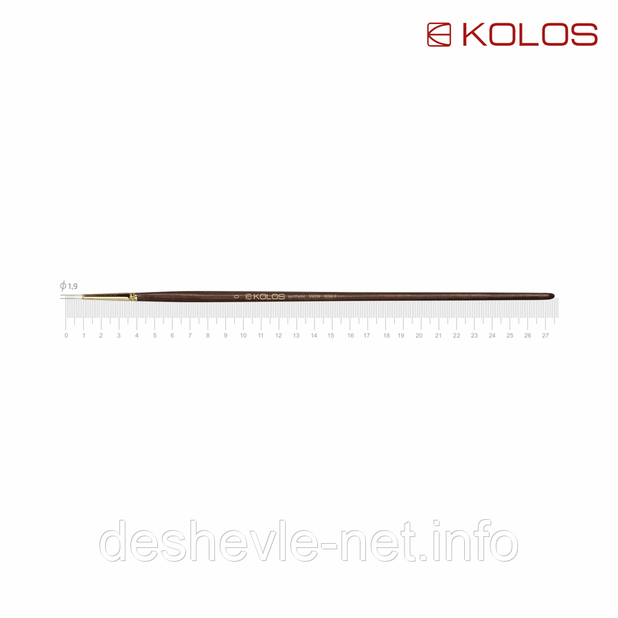 Синтетика кругла, Snow 1098R, No0, д.р. пензель KOLOS