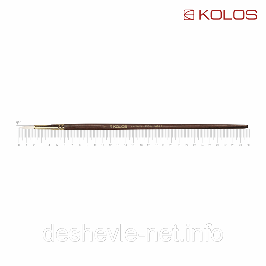 Синтетика кругла, Snow 1098R, No4, д.р. пензель KOLOS