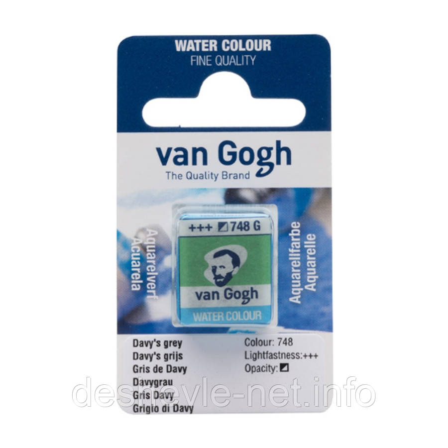 Фарба акварельна Van Gogh (748), Сірий Деві, кювета, Royal Talens