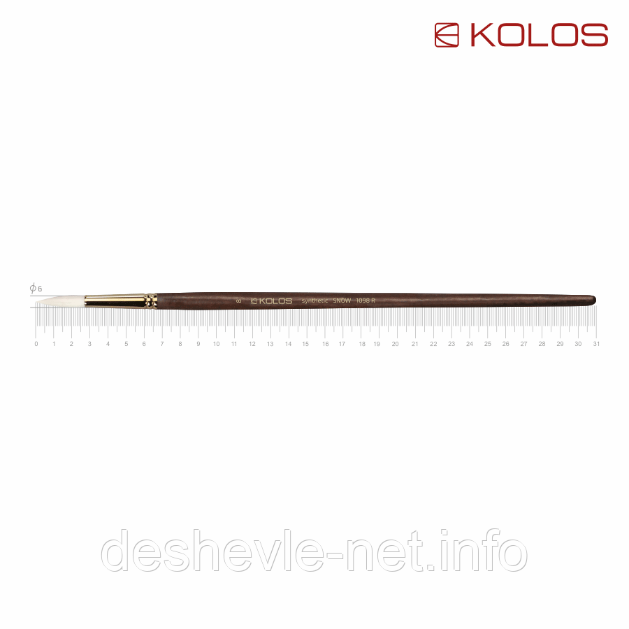 Синтетика кругла, Snow 1098R, No8, д.р. пензель KOLOS
