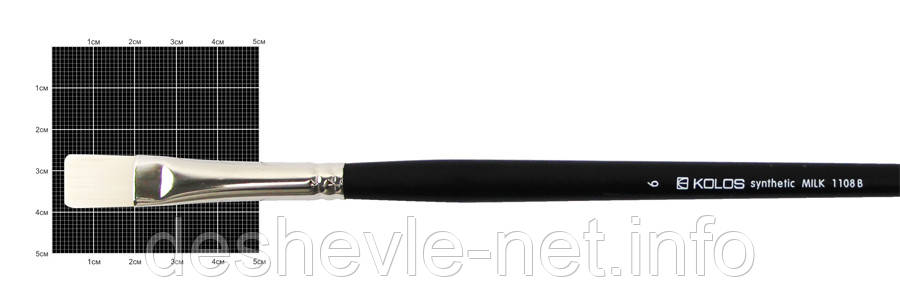 Синтетика плоска, Milk 1108B, No6, д.р. пензель KOLOS