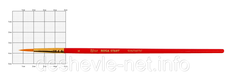Синтетика кругла, No4, к.р. пензлик ROSA START