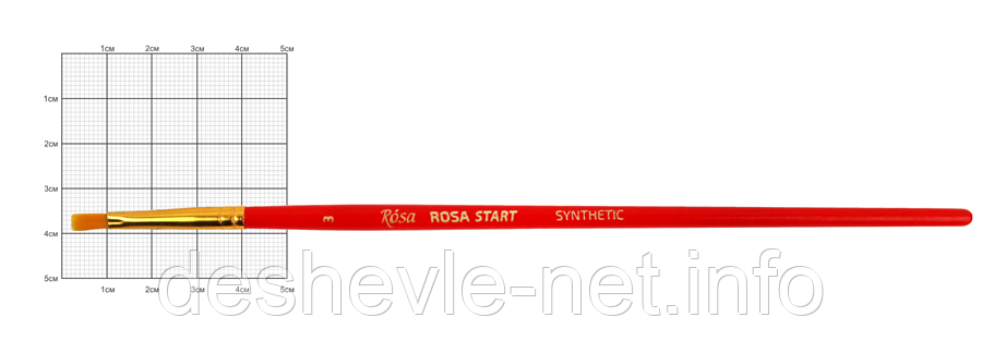 Синтетика плоска, No3, к.р. пензлик ROSA START