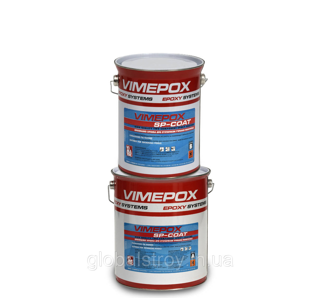 Епоксидна фарба для басейнів фонтанів човнів Vimatec Vimepox SP COAT (А+В) пак 10 кг