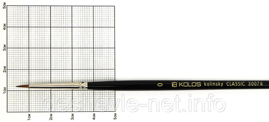 Колонок круглий, Classic 3007R, No0, к.р.