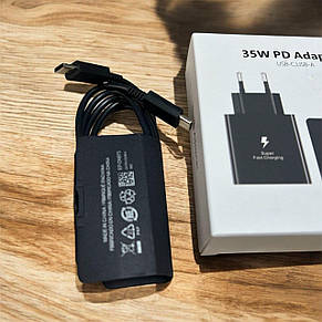 Зарядний пристрій для Samsung 35W USB-C + USB-A 15W + Кабель Type-C з підтримкою швидкої зарядки, фото 4
