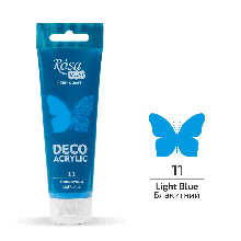 Акрил для декору, Блакитний (11), матовий, 75 мл, ROSA Talent