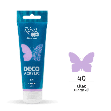 Акрил для декору, Ліловий (40), матовий, 75 мл, ROSA Talent