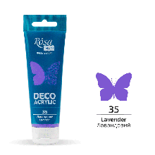 Акрил для декору, Лавандовий (35), матовий, 75 мл, ROSA Talent