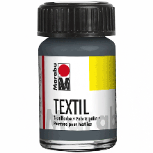 Фарба акрилова (078) Сіра, 15 мл, д/св. тканин, Marabu