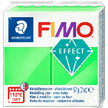 Пластика Effect, Зелена неонова, 57 г, Fimo