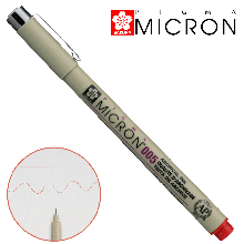 Лінер PIGMA MICRON (0.05), 0,2 мм, Червоний, Sakura
