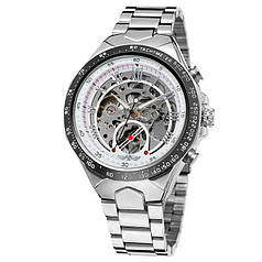 Winner 8067 Silver-Black-White Red Cristal