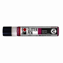 Контур, Рожевий темний, з блискітками, 25 мл, Marabu