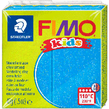 Пластика Fimo kids, Блакитна з блискітками, 42 г, Fimo
