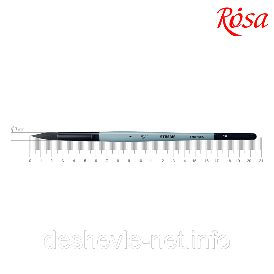 Синтетика кругла, STREAM 132, No7, к.р. пензлик ROSA