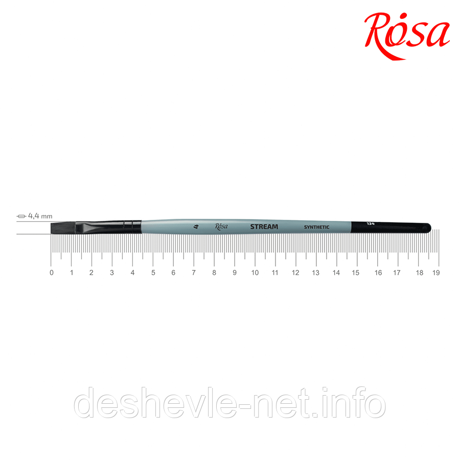 Синтетика плоска, STREAM 134, No4, к.р. пензель ROSA