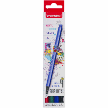 Набір лінерів FINELINER Basic, Основні кольори, 4 кв., Brunynzeel
