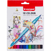 Набір лінерів-пензлів BRUSHPEN, двосторонні, 12 кв., Bruynzeel
