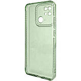 Чохол TPU Starfall Clear для Xiaomi Redmi 10C Зелений, фото 2