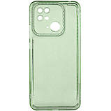 Чохол TPU Starfall Clear для Xiaomi Redmi 10C Зелений, фото 3