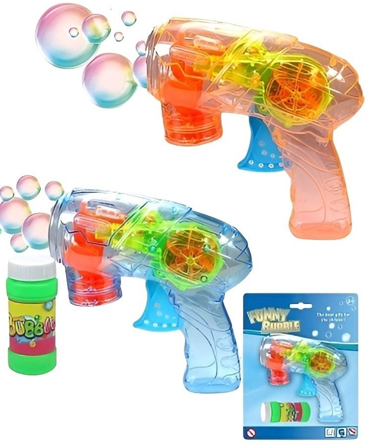 Бульбашкомет бластер з мильними бульбашками (механічний, підсвітка) 24-7, фото 1