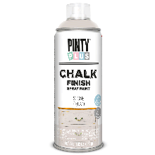 Фарба-аерозоль на водній основі Chalk-finish, Світло-сіра, 400 мл, PINTYPLUS