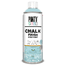 Фарба-аерозоль на водній основі Chalk-finish, Бірюза світла, 400 мл, PINTYPLUS