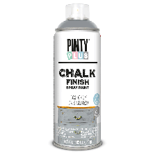 Фарба-аерозоль на водній основі Chalk-finish, Сірий, 400 мл, PINTYPLUS
