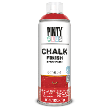 Фарба-аерозоль на водній основі Chalk-finish, Червоний оксамит, 400 мл, PINTYPLUS