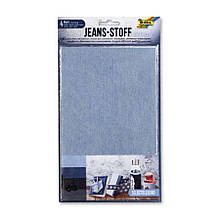 Набір самоклейної тканини, Джинс, 4 шт., 17*27 см, Folia