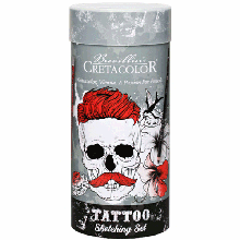 Набір художніх матеріалів TATTOO SKETCHING 14 шт. коробка, Cretacolor
