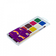 Акварель медова "Творчість", 12 кв., з/пензликом, пластик, ГАММА