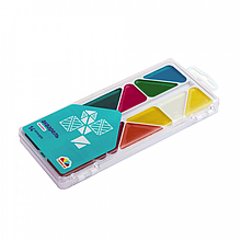 Набір медової акварелі "Мозаїка", 14 кв., пензлики, пластик, ГАММА