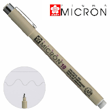 Лінер PIGMA MICRON (10), 0,6мм Сірий, Світлий, Sakura