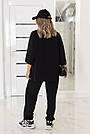 Штани спортивні джогери жіночі  р.44-62 ЧОРНИЙ/ШОКОЛАД TEVI 5295, фото 6