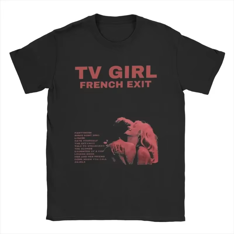 Футболка чорна з принтом "tv girl" 3
