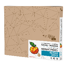 Набір для творчості, 3D картина, панно-мозаїка "Яблуко" МДФ, 34х42 см, ROSA Talent