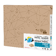 Набір для творчості, 3D картина, панно-мозаїка "Рибка" МДФ, 42х27 см, ROSA Talent