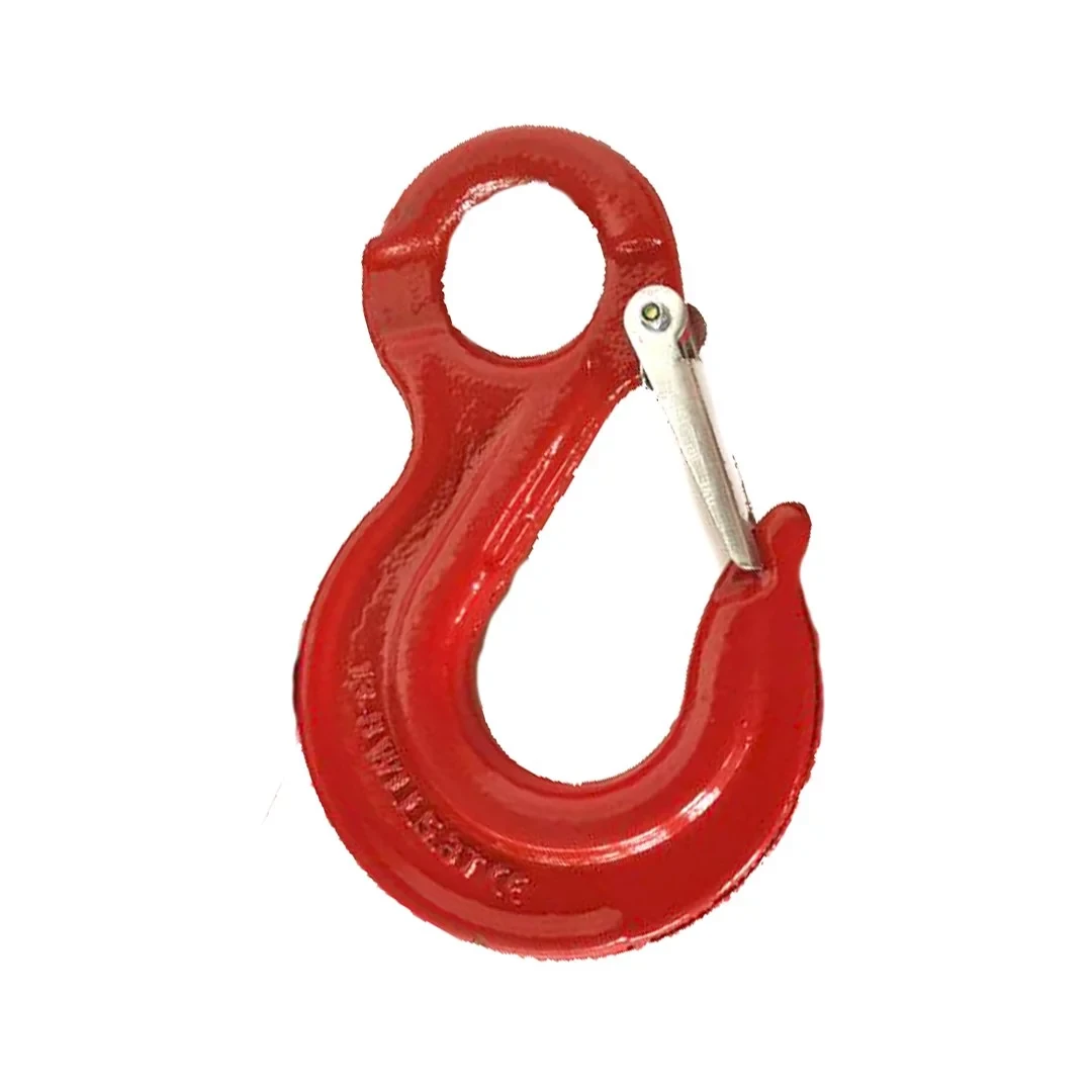 Гак з вухом та фіксатором червоний G-80 SL-13, фото 1