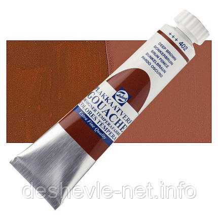 Фарба гуашева Talens, (402) Коричневий темний, 20 мл, Royal Talens, фото 1