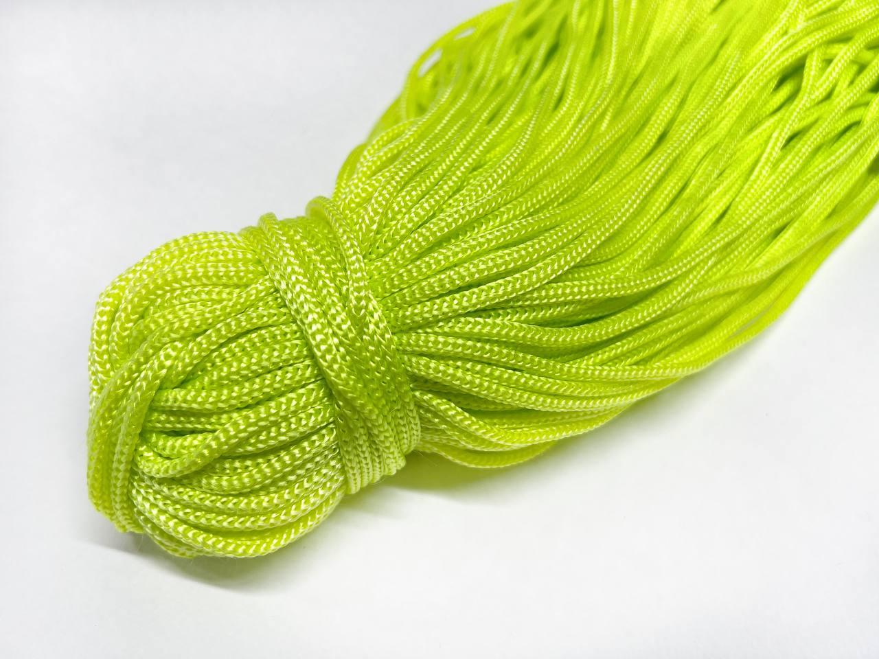 Шнур для гамака 6мм плетінь Лайм (100м), фото 1