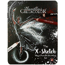 Набір олівців для малюнка X-SKETCH Mega Sketching, 12 шт., мет. коробка, Cretacolor