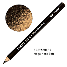 Олівець для малюнка MEGA, Неро м'який, Cretacolor