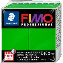 Пластика Professional, Яскраво-зелена, 85 г, Fimo