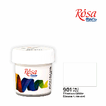 Фарба гуашева, Білила титанові (901), 20 мл, ROSA Studio